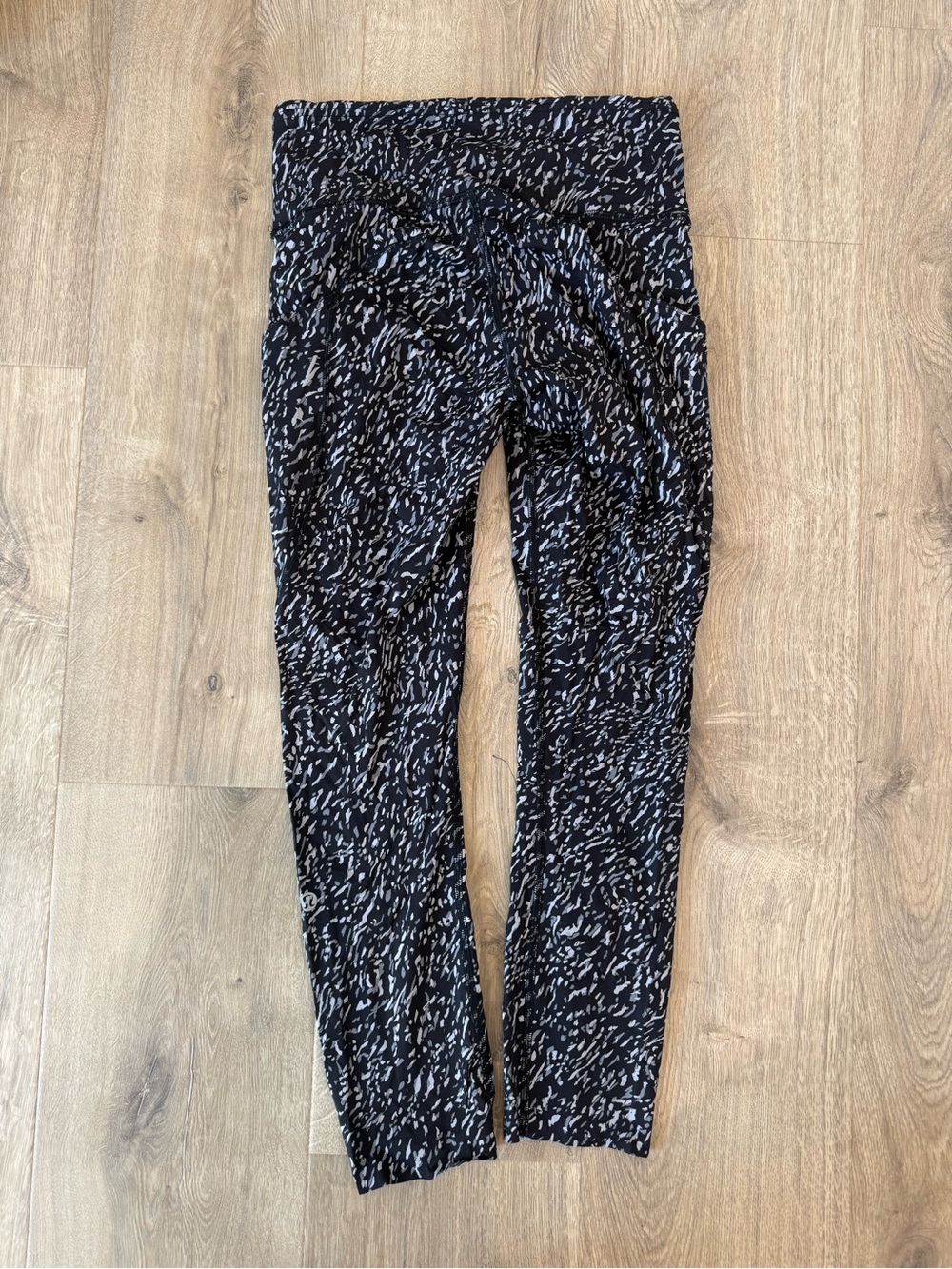 lululemon athletica Black & White Speckled High-Rise Leggings